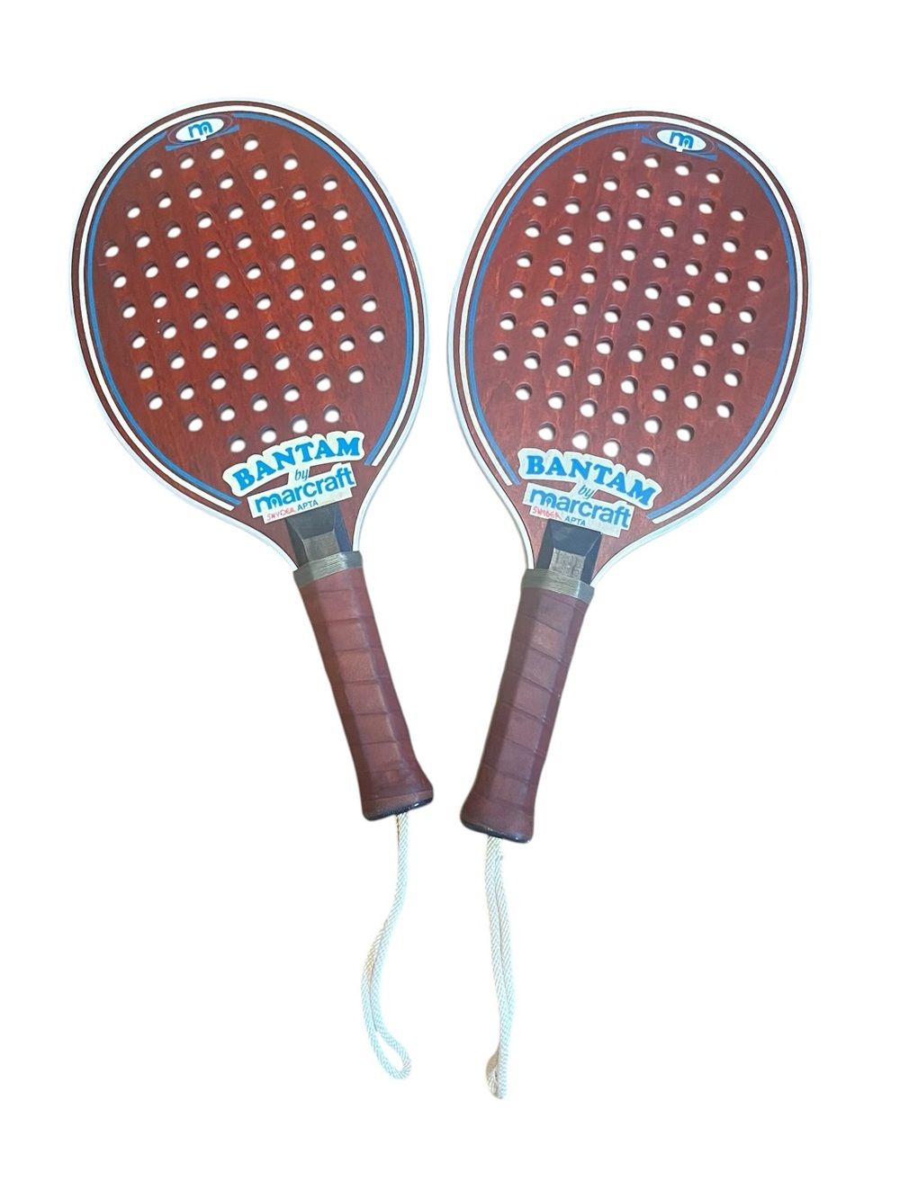 Marcraft Bantam Outdoor Paddle Rackets in Brown - Set of 2